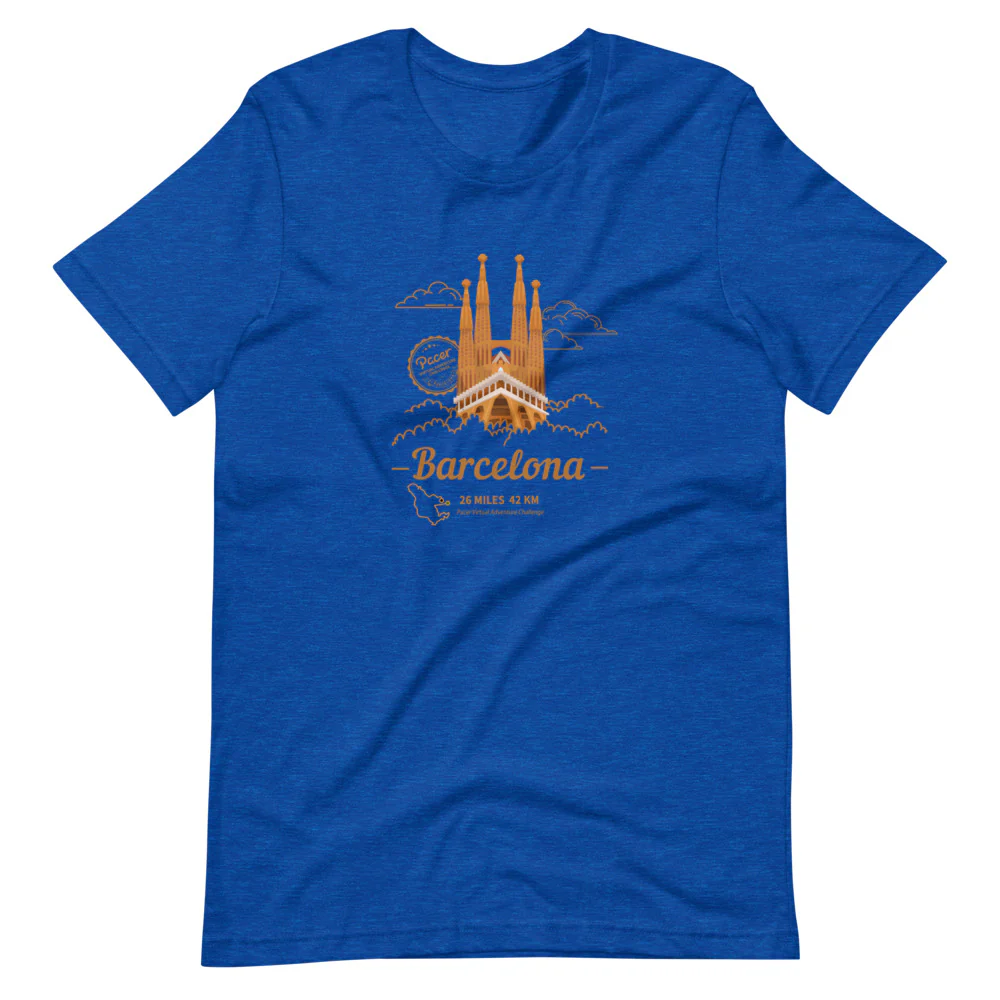 Barcelona Virtual Challenge Unisex T-Shirt - Image 2