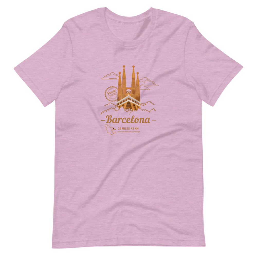 Barcelona Virtual Challenge Unisex T-Shirt - Image 3