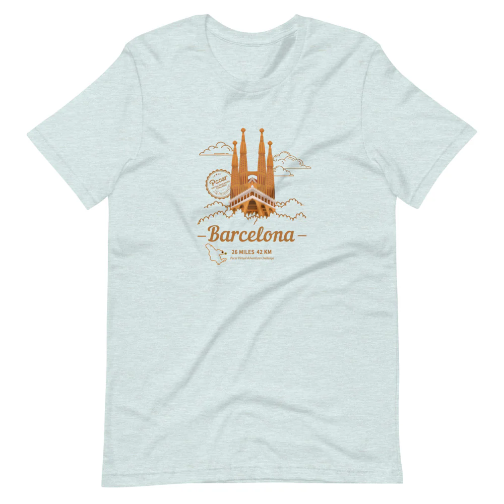 Barcelona Virtual Challenge Unisex T-Shirt - Image 4