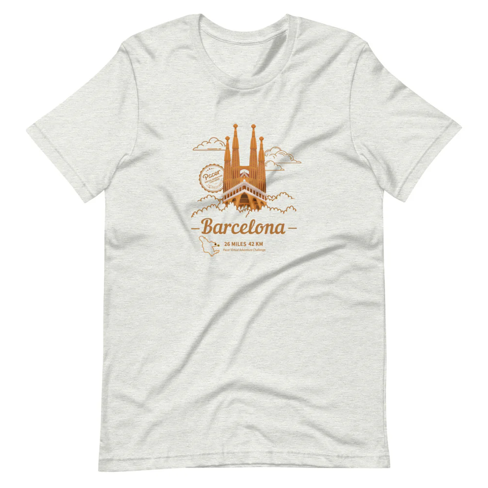 Barcelona Virtual Challenge Unisex T-Shirt - Image 5
