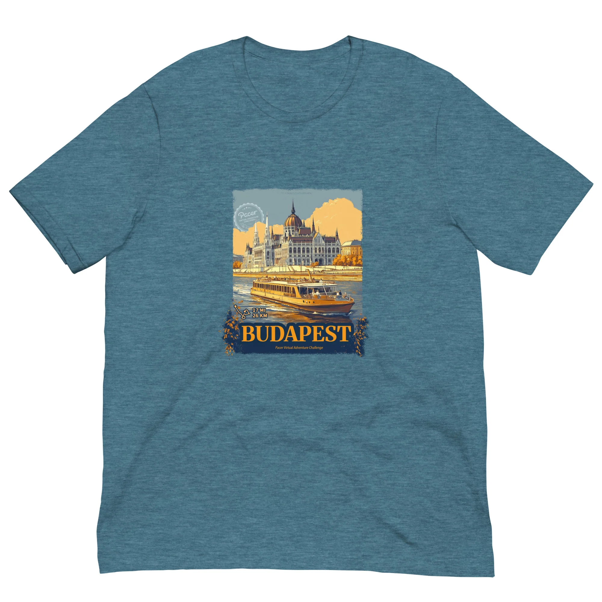 Budapest Virtual Challenge Unisex t-shirt - Image 3