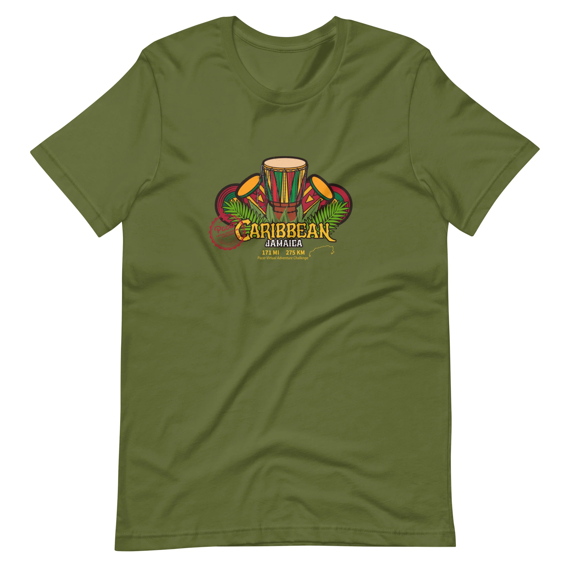 Caribbean Virtual Challenge - Jamaica Unisex t-shirt - Image 3