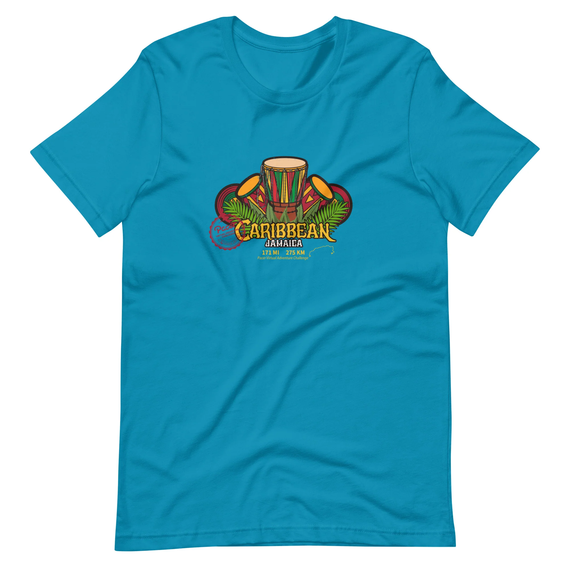 Caribbean Virtual Challenge - Jamaica Unisex t-shirt - Image 4