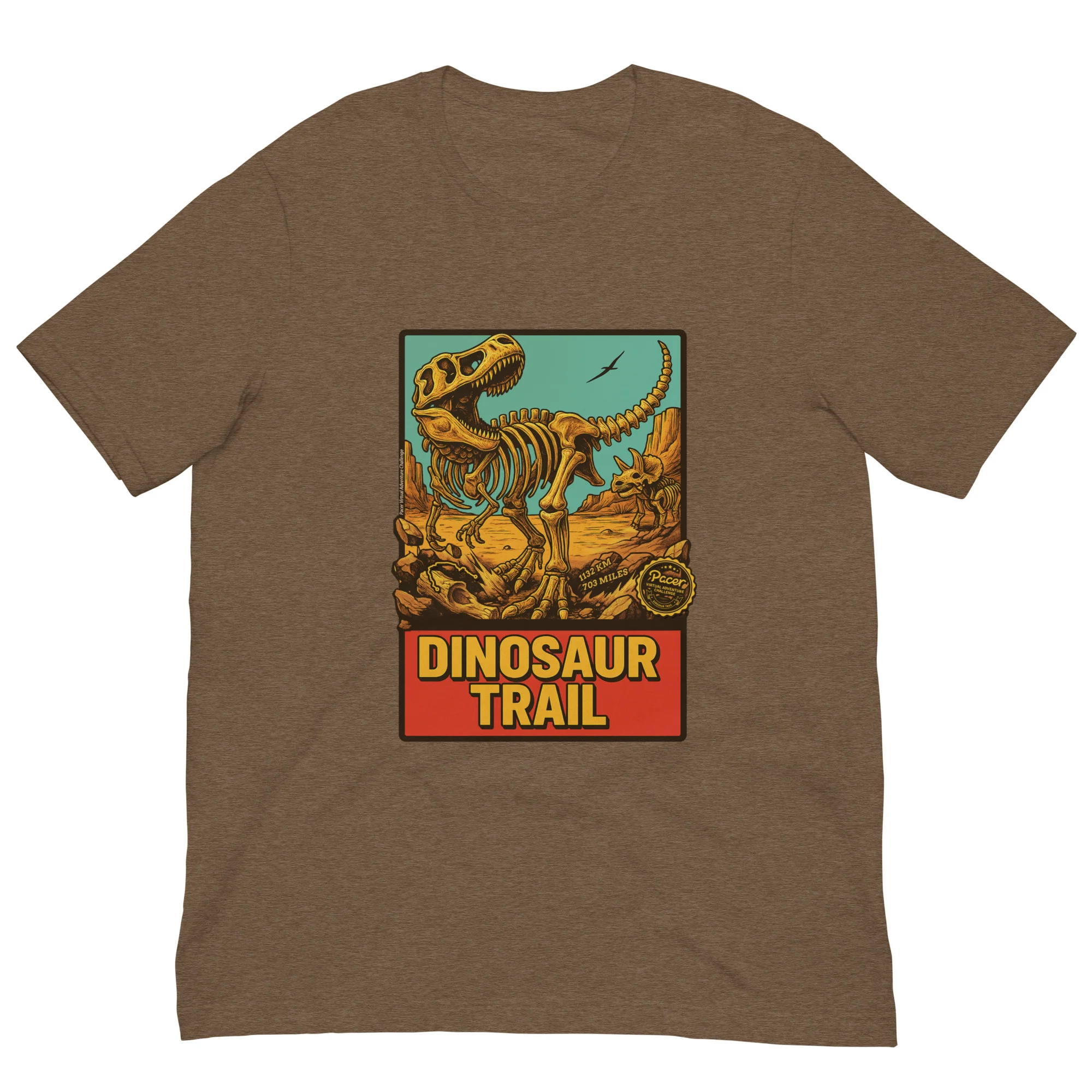 Dinosaur Trail Virtual Challenge Unisex t-shirt - Image 3