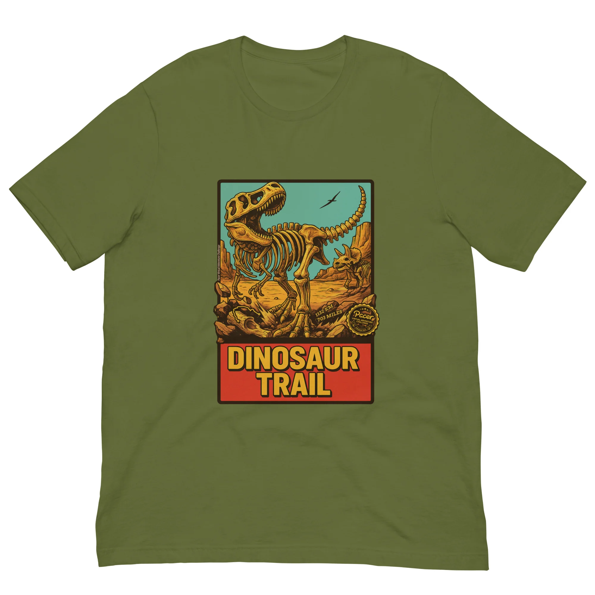 Dinosaur Trail Virtual Challenge Unisex t-shirt - Image 5