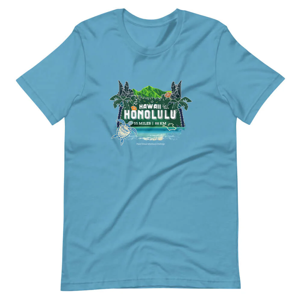 Hawaii Honolulu Virtual Challenge Unisex T-Shirt - Image 3