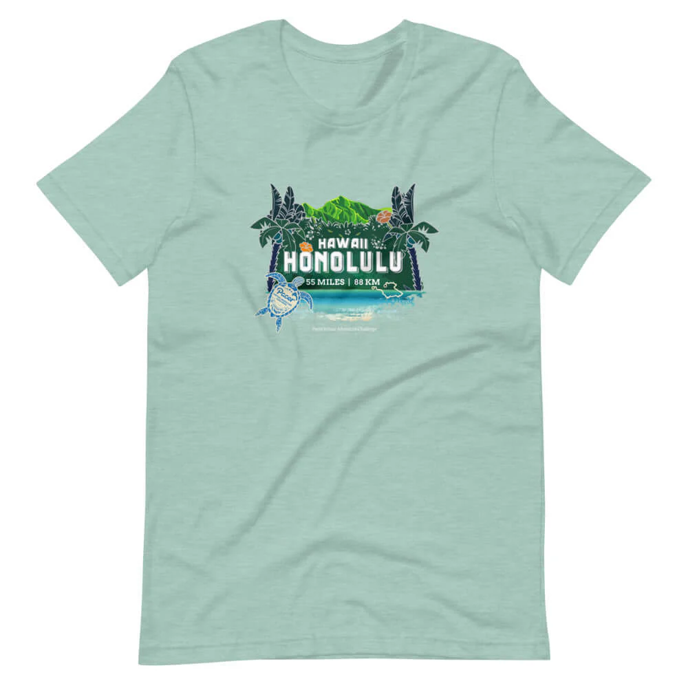 Hawaii Honolulu Virtual Challenge Unisex T-Shirt - Image 4