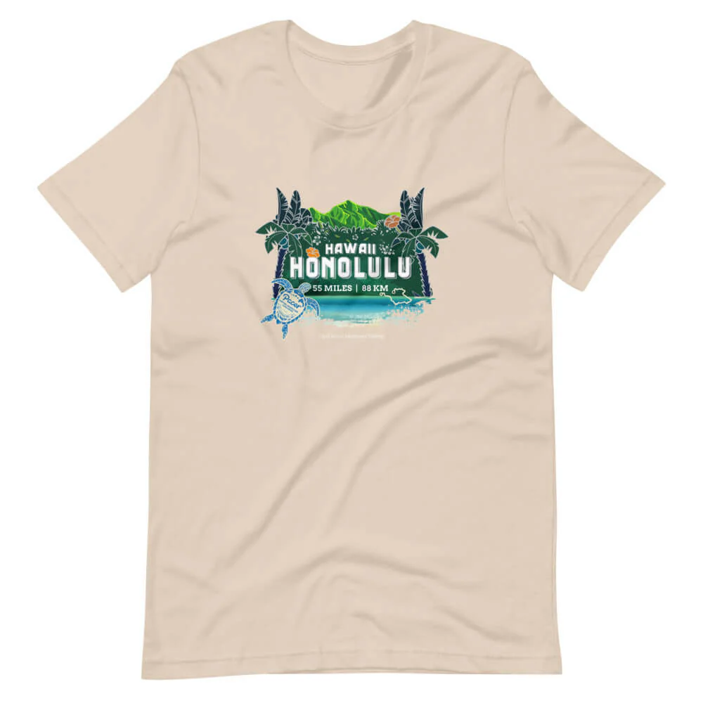 Hawaii Honolulu Virtual Challenge Unisex T-Shirt - Image 5