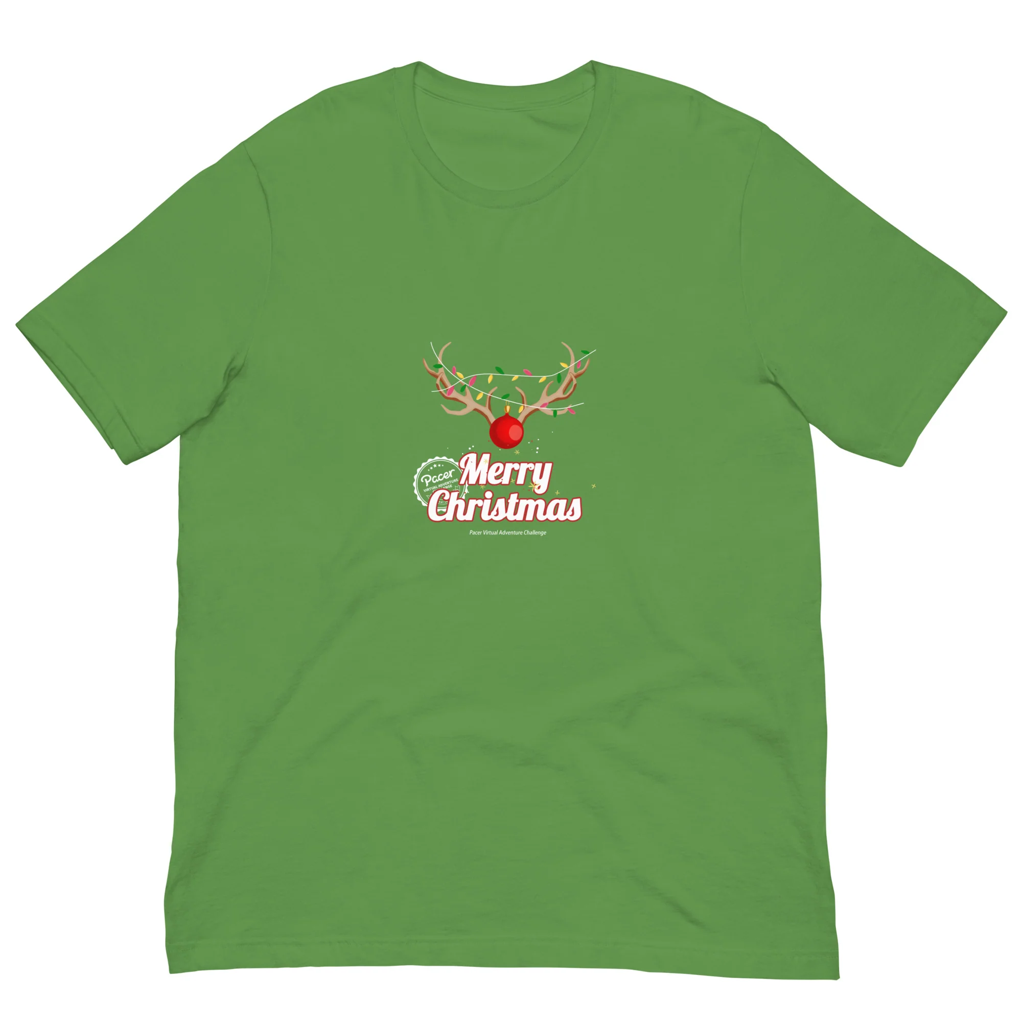 Merry Christmas Reindeer Virtual Races Unisex t-shirt - Image 4