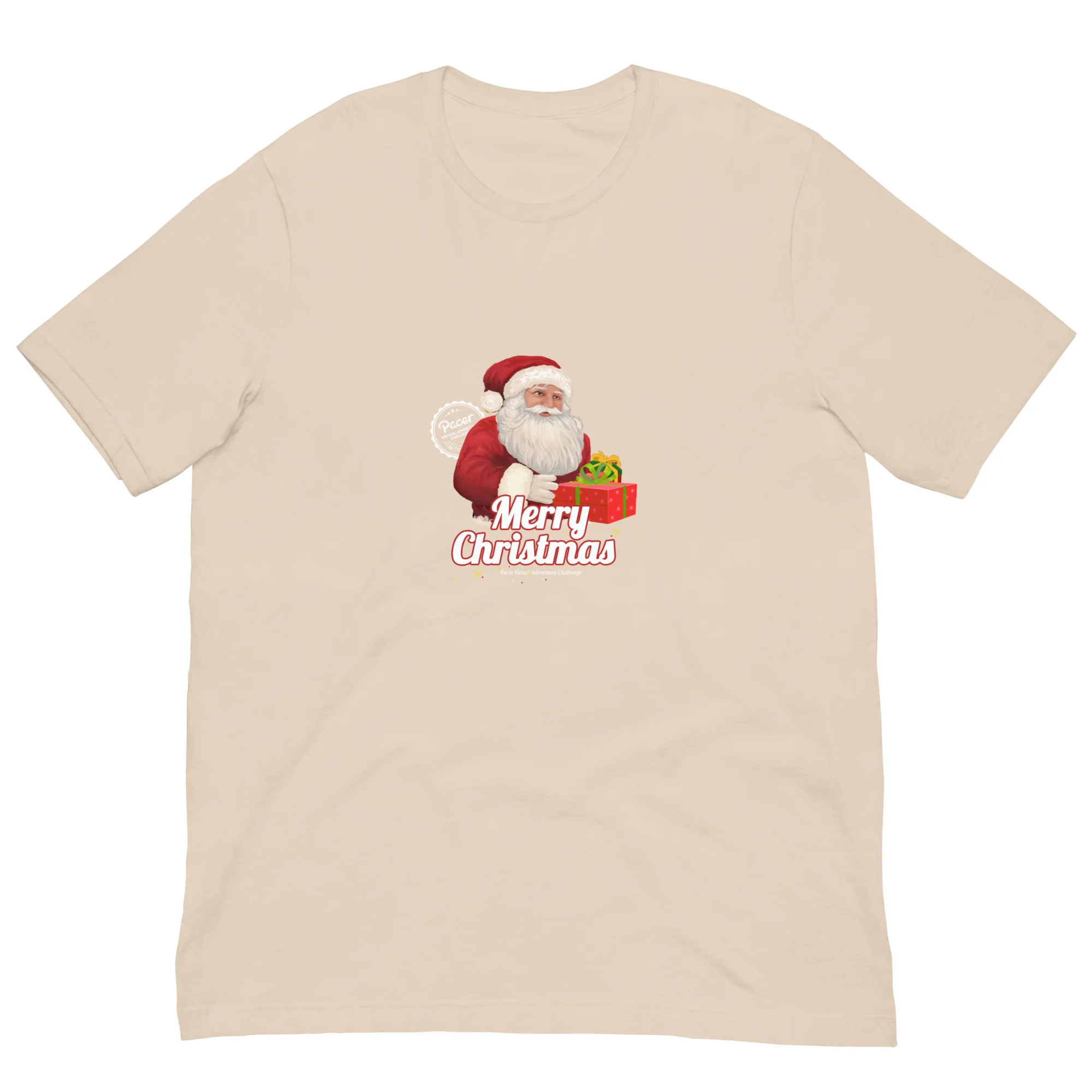 Merry Christmas Santa Claus Virtual Races Unisex t-shirt - Image 5