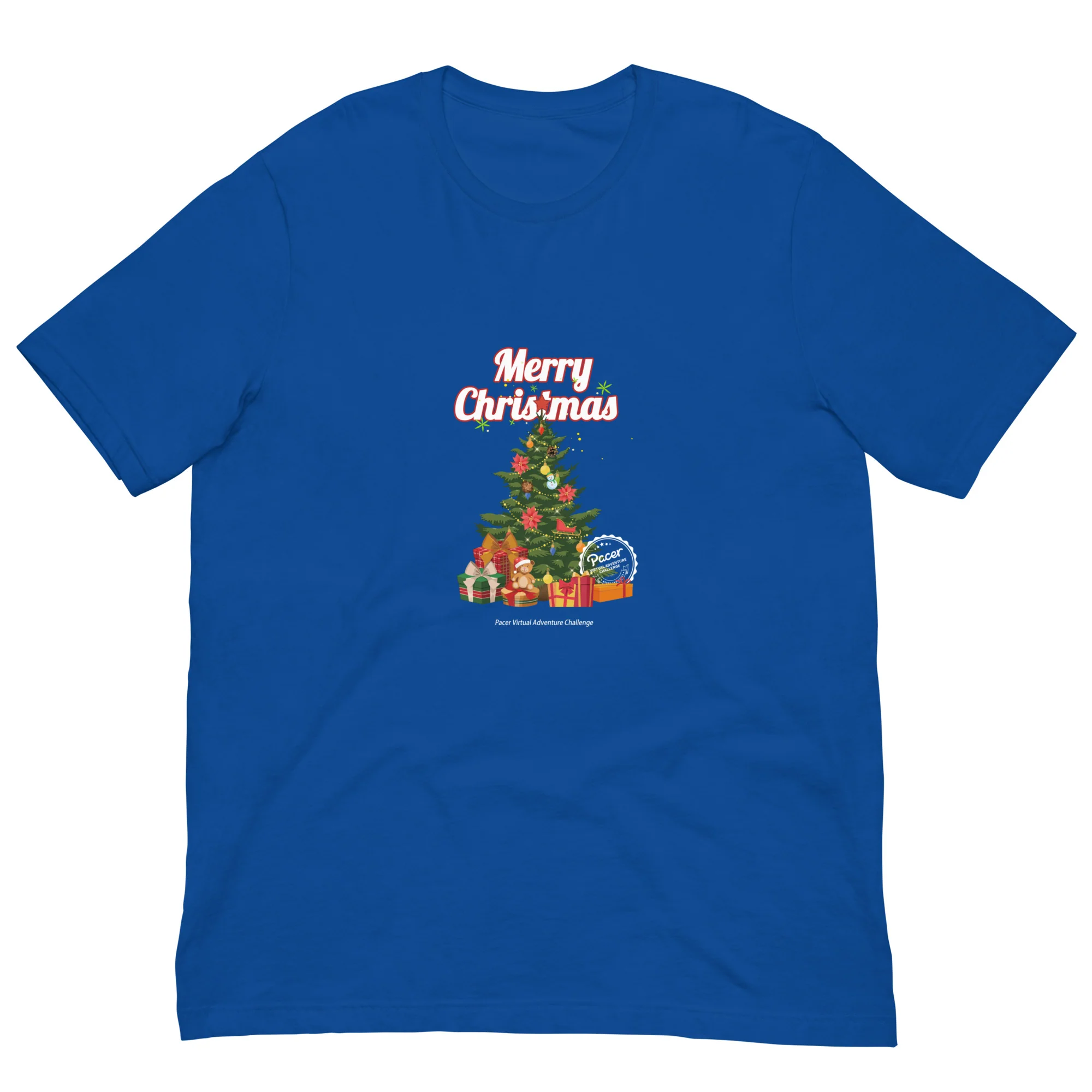 Merry Christmas Tree Virtual Races Unisex t-shirt - Image 4