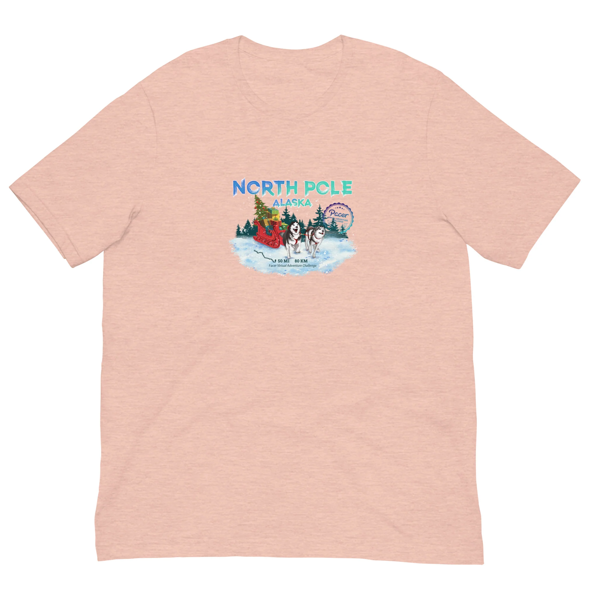 North Pole Alaska Virtual Challenge Unisex t-shirt - Image 3