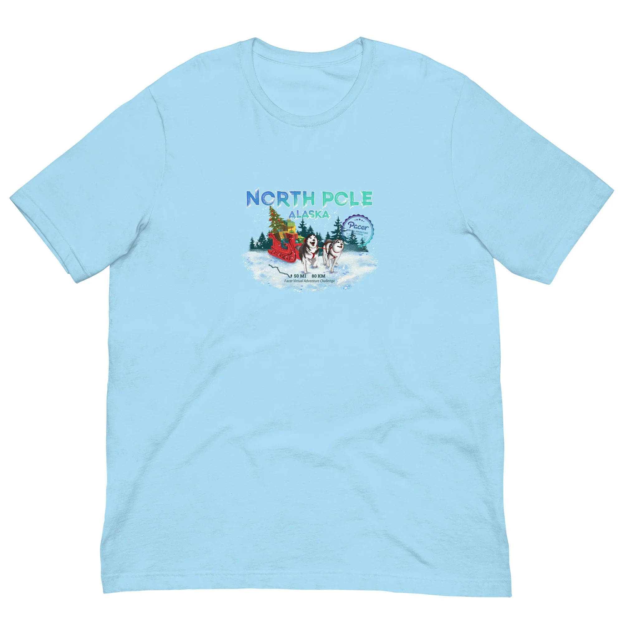 North Pole Alaska Virtual Challenge Unisex t-shirt - Image 4