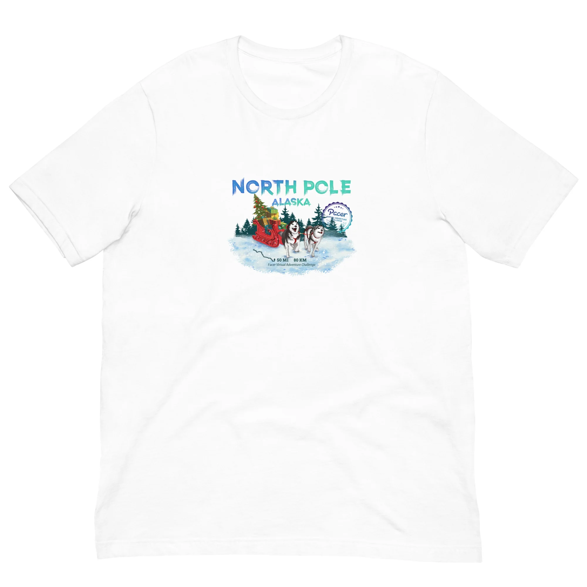 North Pole Alaska Virtual Challenge Unisex t-shirt - Image 5