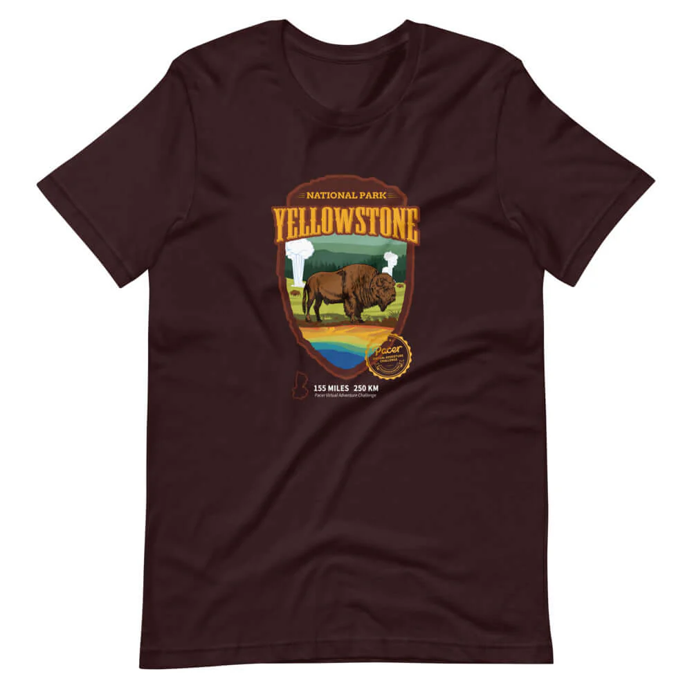 Yellowstone National Park Virtual Challenge Unisex T-Shirt - Image 2